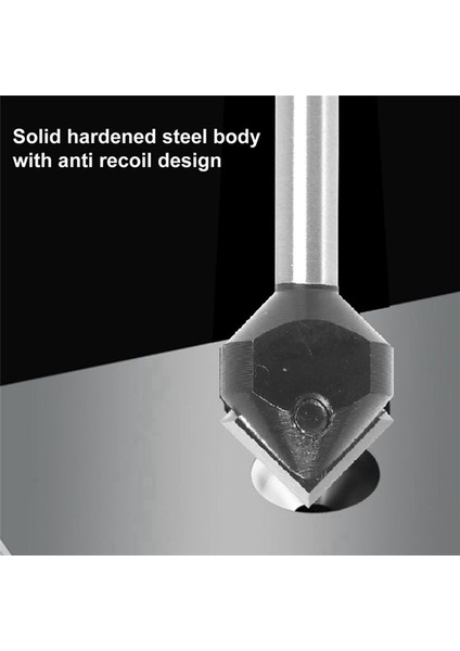 1/4inch Shanks Karbür Spoiler V-Flute 90 ° Tek Flüt Ruter Ruter Matkap Ucu Ucu Freze Freze Cuttters (Yurt Dışından) fırsatları