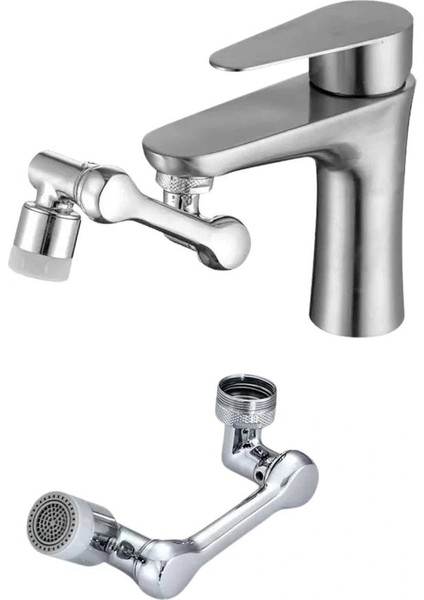 Mutfak Musluk Başlığı 1080 Derece Dönebilir Oynar Başlıklı Musluk Aparatı