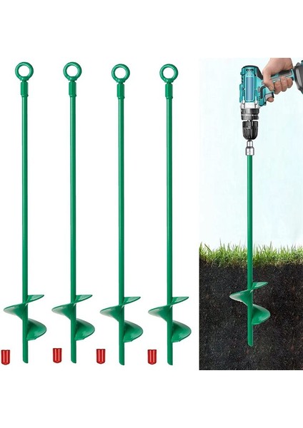 18 Inç Zemin Ankraj Kiti Helix Toprak Toprak Çapası Kamp Çadırı Için Ağır Hizmet Kulübesi Çapa Kancası Kanopi Salıncak Setleri 4 Pcs (Yurt Dışından) indirimleri