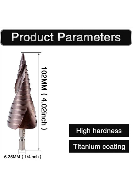 4x M35 Hss Co Co Adım Matkap Bit Kobalt Koni Matkap Bitleri 4-32MM Ahşap Paslanmaz Çelik Metal Delik Testere Alet Seti Hex (Yurt Dışından) fiyatları