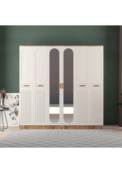 Pera 6 Kapaklı Eko Gardırop - Mdf Kapak fiyatları