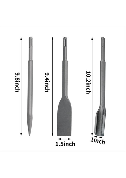 Yuvarlak Kol Iki Çukur ve Iki Oluk Elektrik Çekiç Keski 6pc Seti Bükme ve Kürekle Beton Darbe Biti (Yurt Dışından) fırsatları