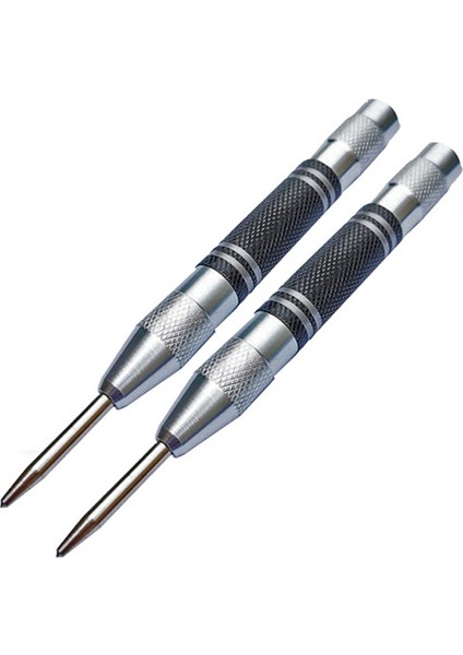 2pcs Otomatik Merkez Punch Center Del Punch Yay Yüklü Işaretleme Başlangıç Delikleri Aracı Aracı Alet Matkap Bit (Yurt Dışından)