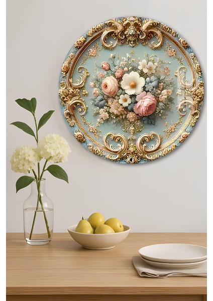 3D Görünümlü Temperli Cam Tablo – Çiçek ve Altın Varak Desenli Duvar Süsü Uv Baskı 33X33 CM-CDS079 indirimleri