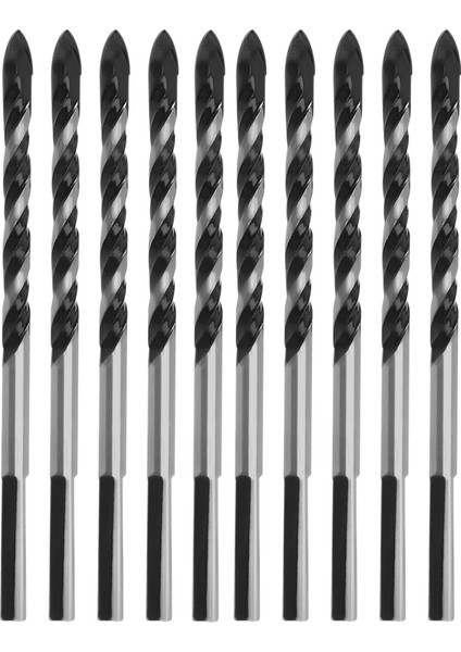 Çok Amaçlı Matkap Bitleri 10 Parçalı 6mm Çok Malzemeli Matkap Biti Fayans Cam Beton Tuğla Ahşap ve Plastik Tungsten Uçlu Duvar Matkap Ucu Seti (Yurt Dışından)