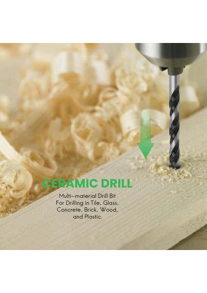 Çok Amaçlı Matkap Bitleri 10 Parçalı 6mm Çok Malzemeli Matkap Biti Fayans Cam Beton Tuğla Ahşap ve Plastik Tungsten Uçlu Duvar Matkap Ucu Seti (Yurt Dışından) fiyatları