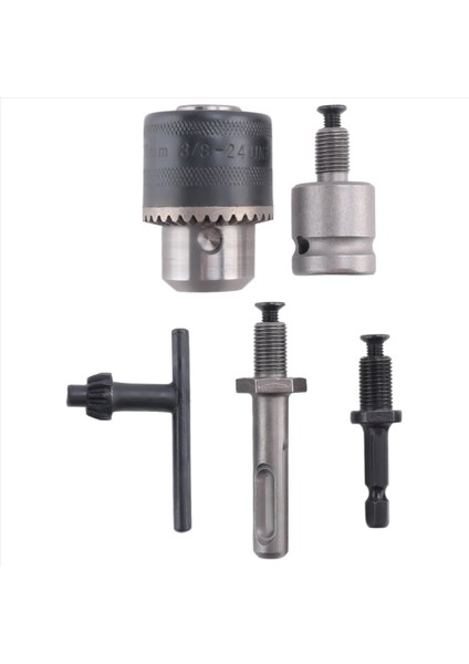 5pcs 1 5-10MM 3/8-24F Matkap Monking Set Matkap Adaptörü Değiştirilen Etki Anahtarı Eleetrik Matkap Matkap Takım Kitleri (Yurt Dışından) modelleri