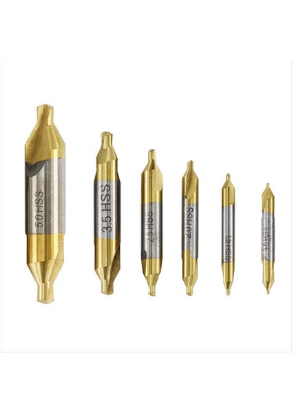 6pcs Yüksek Hızlı Çelik Merkezi Matkap Düzeneği 1 0 1 5 2 2 5 3 5 5 0 mm Torna Metal Işleme Için Uygundur (Yurt Dışından)