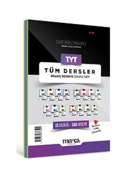 2025 Tyt Tüm Dersler Branş Deneme Sınavı Seti 15 Fasikül 150 Deneme