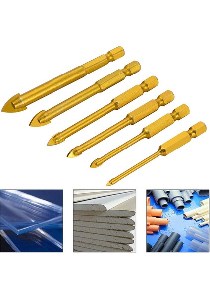 6 Pcs Cam Drill Bitler Set Kiremit Seramik Sondaj Seti 3/4/5/6/8/8/10 mm Porselen Mermer Ayna ve 5 Pcs Çini Beton Tuğla ve Ahşap Tungsten Için Çok Malzemeli Matkap Bit Seti (Yurt Dışından) indirimleri
