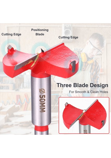 50MM Ahşap Sıkıcı Set Ağaç Işleme Forstner Bit (Yurt Dışından) fırsatları