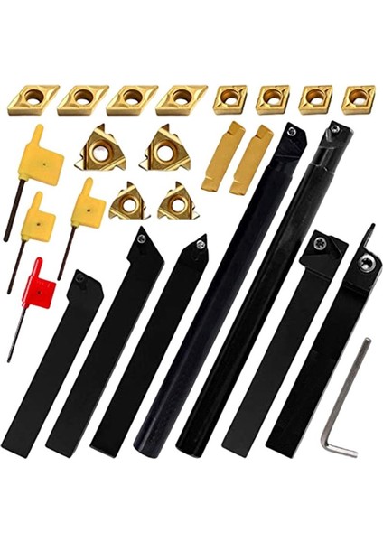 Dizinlenebilir Torna Dönüş Tutucu 1/2inch -Shank - Metal Torna Araçları Tutucu Dönüş Için 7 Pc Set 14 Pcs (Yurt Dışından)