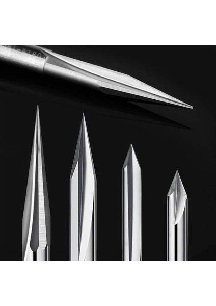 Cnc Yönlendirici Bitleri Set 1/4 Shank Gravür Ahşap Oyma Yönlendirici Biti 6mm &amp 4mm V -Groove Profil Biti Tungsten Çelik - 8pcs (Yurt Dışından) indirimleri