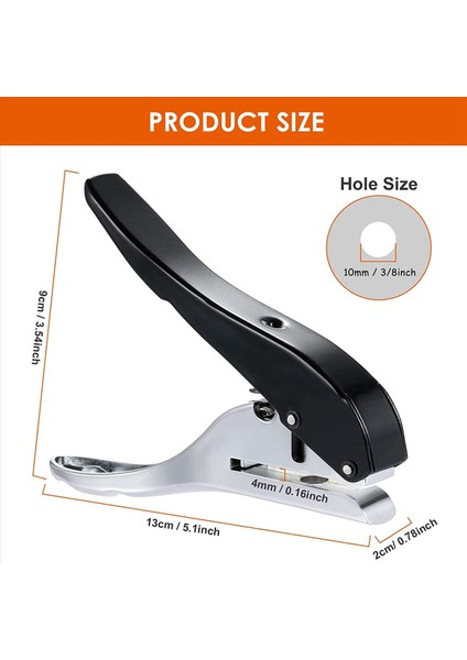 3x Delik Yumruk 3/8 INÇ-10MM Tek Delik Delin Punch Ağır Hizmet Deli Punch Single Taşınabilir Elde Taşınabilir Uzun Delik Deliği Punch (Yurt Dışından) modelleri