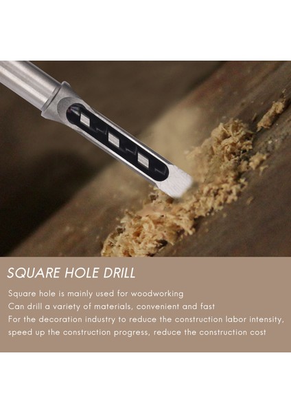 10MM/16MM Kare Delik Mortiser Matkap Biti Mortising Kesme Ahşap Işleme Elektrik Matkap Aletleri (Yurt Dışından) fiyatları