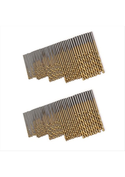 100PCS Yüksek Hızlı Çelik Titanyum Kaplamalı Bükülme Matkap 1-3mm Matkap Ahşap Deliği Alet Seti Matkap Alet Seti (Yurt Dışından)