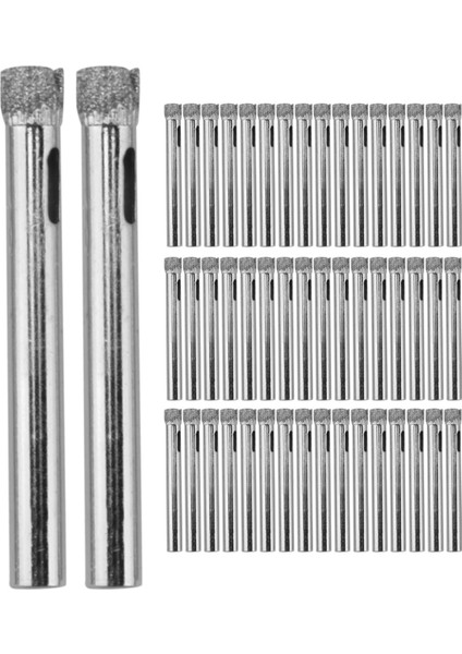 50PCS Elmas Kaplamalı Matkap Ucu Seti 6mm Elmas Uçlu Delik Fayans Cam Seramik Porselen Mermer Için Testere (Yurt Dışından)