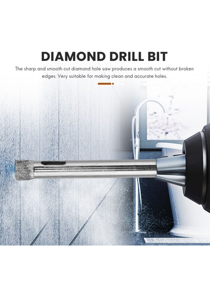 50PCS Elmas Kaplamalı Matkap Ucu Seti 6mm Elmas Uçlu Delik Fayans Cam Seramik Porselen Mermer Için Testere (Yurt Dışından) fiyatları