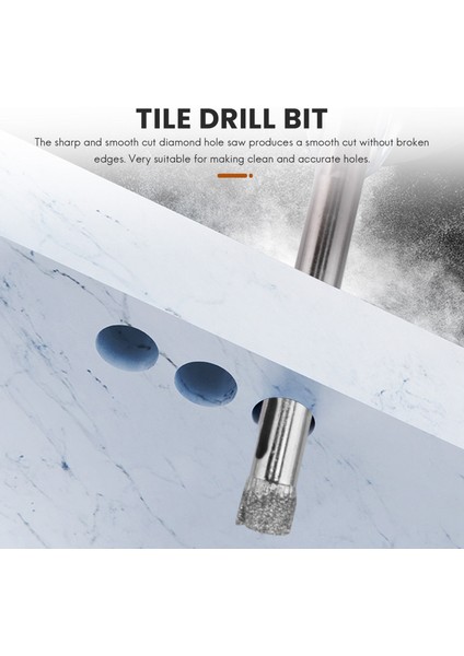 50PCS Elmas Kaplamalı Matkap Ucu Seti 6mm Elmas Uçlu Delik Fayans Cam Seramik Porselen Mermer Için Testere (Yurt Dışından) modelleri