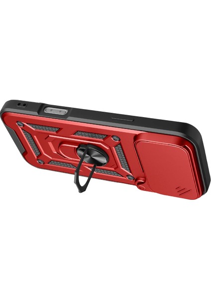 Xmpdby Newface Apple Iphone 17 Pro Max Pars Lens Yüzüklü Silikon - Kırmızı fiyatları