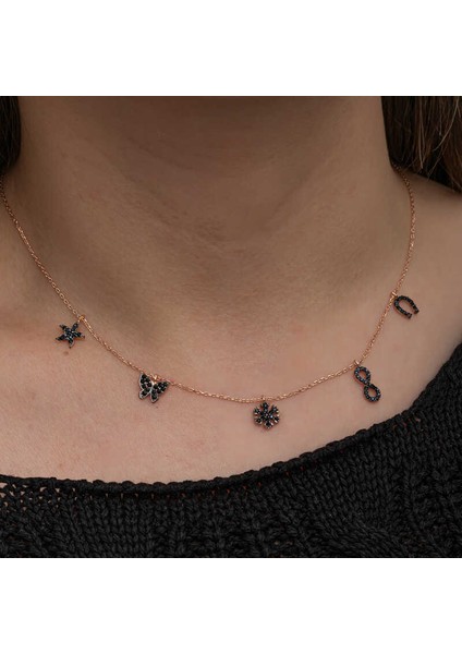 Gümüş Rose Şans Kadın Kolye indirimleri