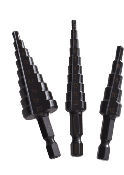 4pcs 3-12 4-12 4-20MM Hss Düz Groove Adım Matkap Bit Nitrür Twist Matkap Ahşap Metal Delik Kesici Çekirdek Sondaj Araçları (Yurt Dışından) indirimleri