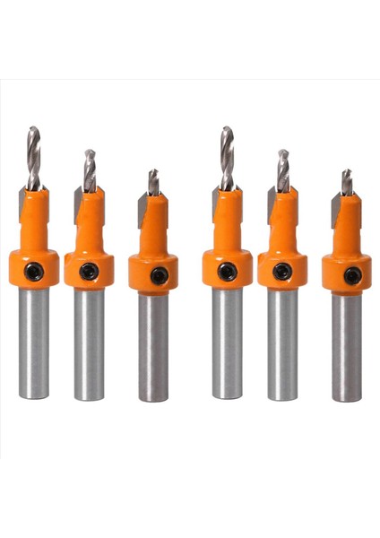 6 Pcs Counterk Matkap Bit Seti Ahşap Delik Matkap Bit Kereste Ahşap Çalışma Matkap Bitleri Ahşap Vida Kesici Için Hex Anahtarı (Yurt Dışından)