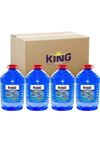 Max -25°C Antifrizli Oto Cam Suyu, Kışlık Koruma, Mavi, 5 Litre (4 Adet) fiyatları