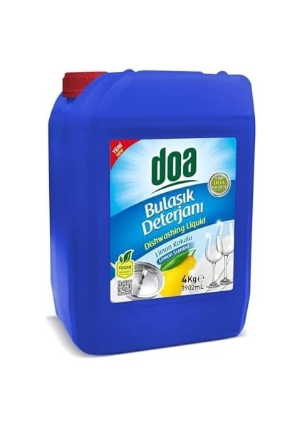 Doa Sıvı Bulaşık Deterjan Limon 4 kg