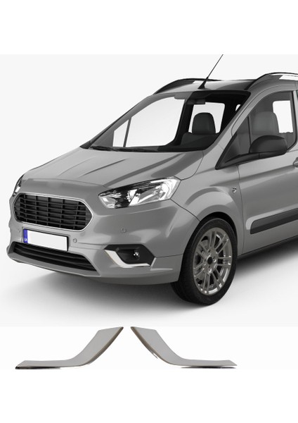 Ford Tourneo Courier Uyumlu 2018 Ve Üzeri Krom Sis Çerçevesi 2 Parça Paslanmaz Çelik fiyatları