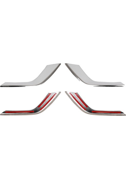 Ford Tourneo Courier Uyumlu 2018 Ve Üzeri Krom Sis Çerçevesi 2 Parça Paslanmaz Çelik