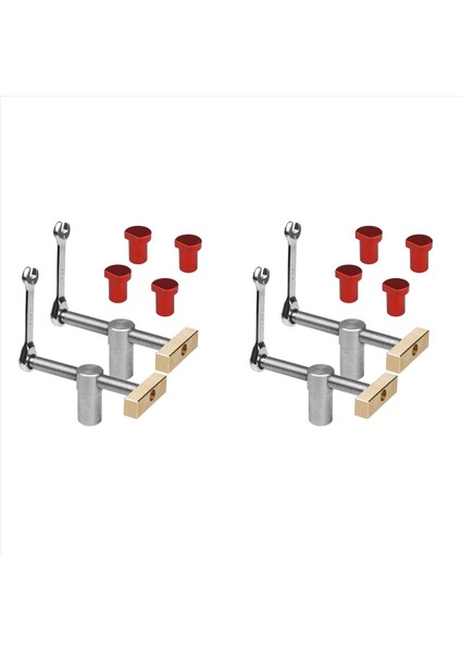 2x Ahşap Işleme Tezgah Köpek Kelepçeleri Tezgah Köpek Durma Setleri Klip Kelepçe Armatürü Menzi Tezgahlar Doğrayıcı Carpenter Araçları (19MM) (Yurt Dışından)