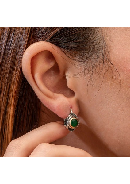 Gümüş Çiçek Desenli Otantik Kadın Küpe fiyatları