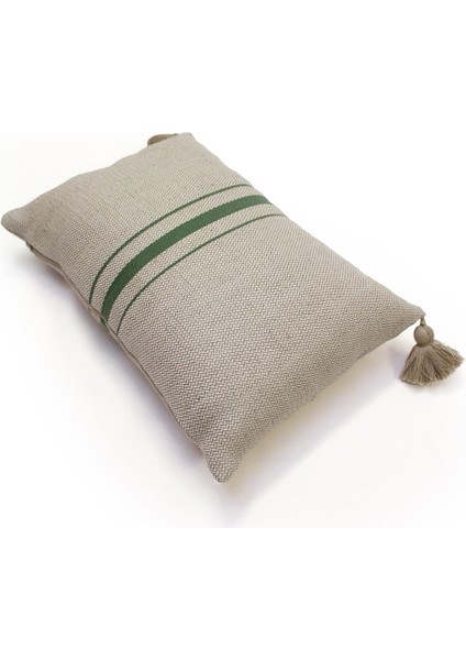 Soft Vev Kırlent - Bej / Yeşil - 35X55 cm fiyatları