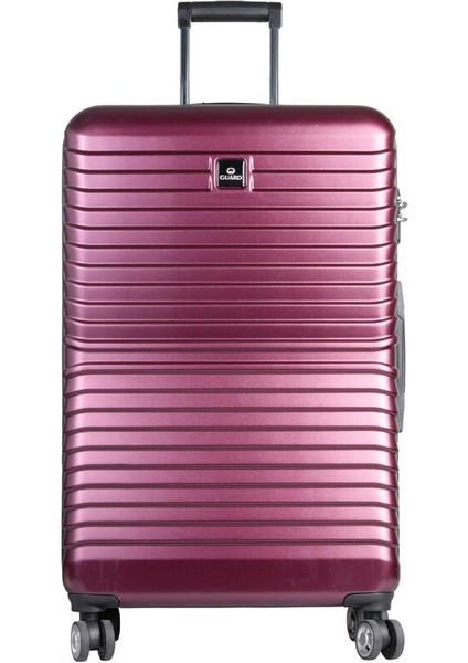 Guard Polikarbon Kırılmaz Bordo Seyahat Valizi 3'lü Set modelleri