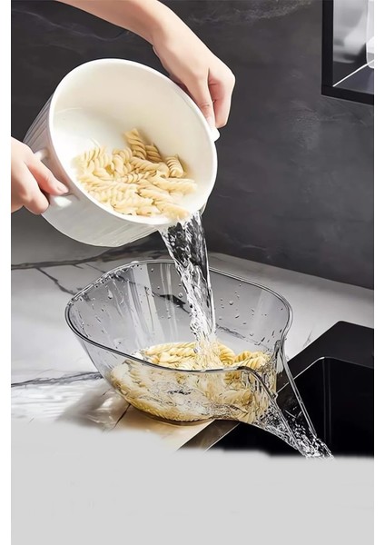 Tezgah Yanı Akrilik Mutfak Lavabo Süzgeci Çok Fonksiyonlu Sebze Meyve Yıkama Mutfak Süzgeci fiyatları