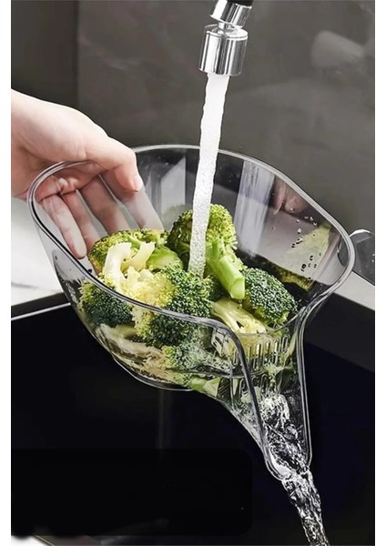 Tezgah Yanı Akrilik Mutfak Lavabo Süzgeci Çok Fonksiyonlu Sebze Meyve Yıkama Mutfak Süzgeci modelleri