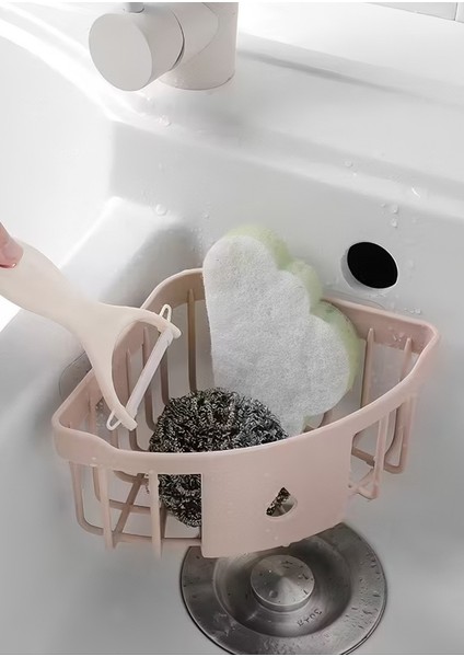 Yapışkanlı Köşe Banyo Rafı – Delmeden Monte Edilen Plastik Köşe Düzenleyici Raf fiyatları