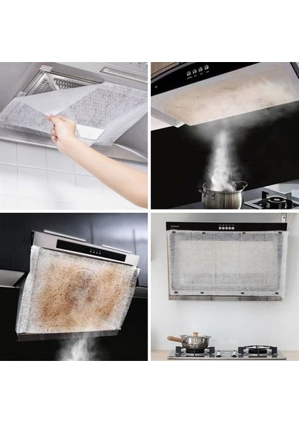 ® 2li Yağ Emici Duman Önleyici Pratik Mutfak Davlumbaz Koruyucu Dayanıklı Yedek Filtre 45X90CM modelleri