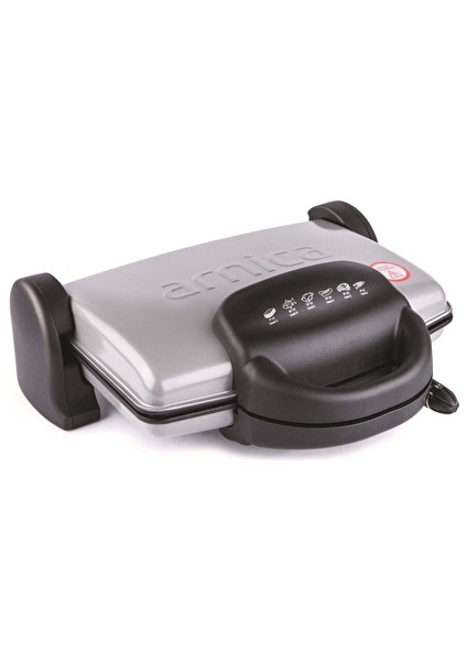 2 Adet Arnica Ayvalık Stil GH26262 1750 W Tost Makinesi Siyah