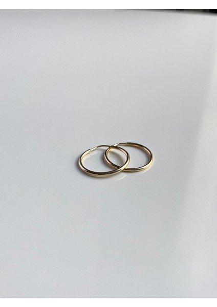 14 Ayar Altın Çıtır Halka Küpe fırsatları