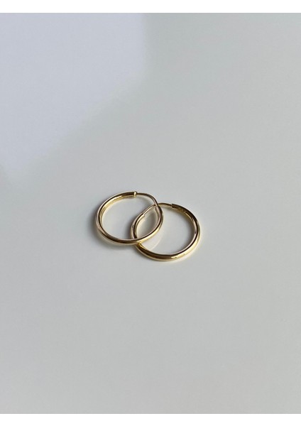 14 Ayar Altın Çıtır Halka Küpe