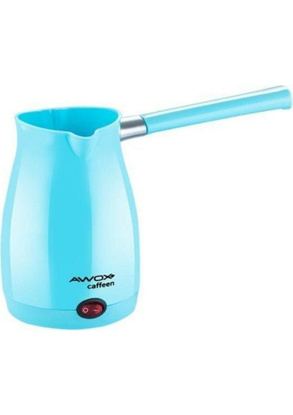 Awox Caffeen Mavi Elektrikli Cezve Türk Kahvesi Makinesi Plastik Çift Ağız 0.4lt - 5 Fincan 1000W (5224)