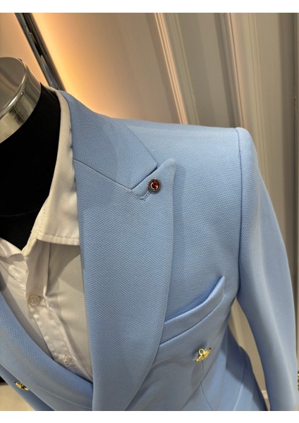 Erkek Kruvaze Slim Fit Blazer Ceket modelleri