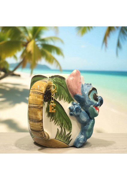 3D Kabartmalı Charm Hediyeli Seramik Kupa Bardak Hediye Paketi Yapılır fırsatları