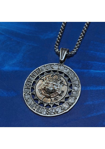 Kurt El Işçiliği 925 Ayar Gümüş Erkek Kolye