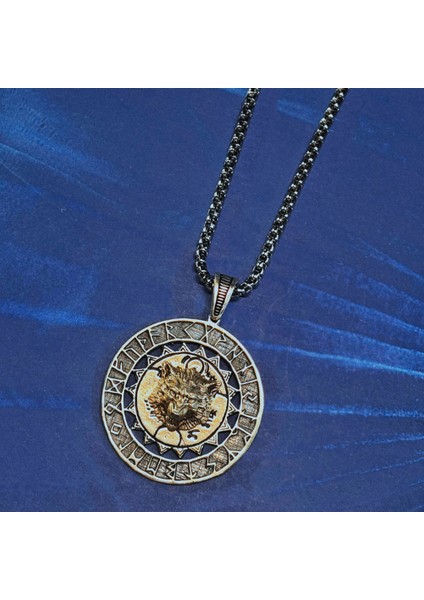 Kurt El Işçiliği 925 Ayar Gümüş Erkek Kolye fiyatları