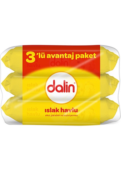 2 Adet Dalin Islak Havlu Avantaj Paket 3X56'LI