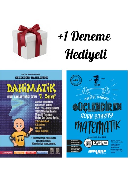 Altın Nokta 7.sınıf Dahimatik Matematik ve Ankara Matematik Soru Bankası +1 Deneme Hediye