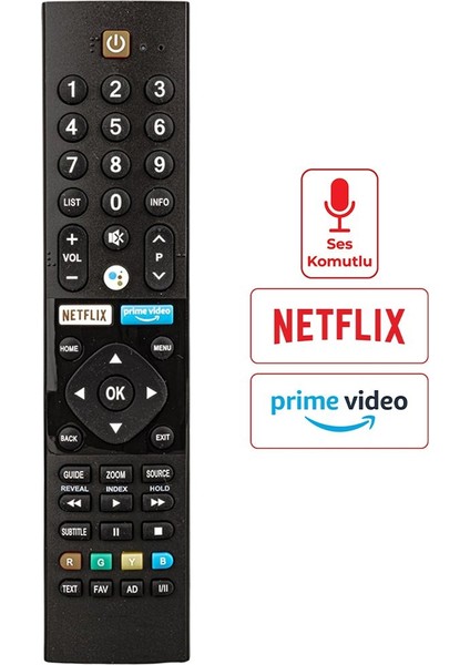 Pn-V2 Netflix-Prime Video Tuşlu LCD LED Tv Kumanda